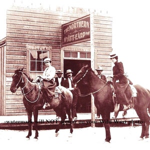 5x7 Rare Wyatt Earp Saloon PHOTO Northern Saloon Tonopah, Nevada 1902, Wife Josie Wild West Bar Tavern US Marshal Sheriff Lawmen