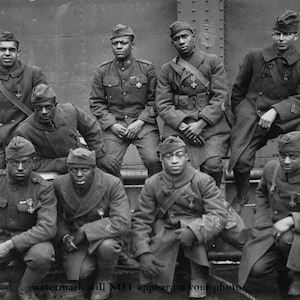 5x7 WWI African American Soldiers 1919 PHOTO United States Army Buffalo Soldiers Black History Photograph  US Army  World War