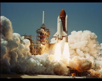 5x7 スペースシャトル チャレンジャー号初打ち上げ写真 初打ち上げ STS