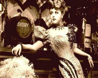 1880s Sexy Saloon Girl PHOTO Old Wild West Dance Hall Beer Gambling Joint Lady Tavern Bartender Gal