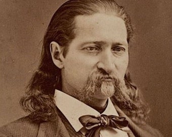 4x6 1874 Wild Bill Hickok PHOTO Calamity Jane Pal, Deadwood Gunfighter
