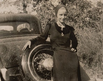 Bonnie Parker Getaway Car PHOTO Gangster Bonnie and Clyde Gang Prohibition Era Car