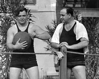4x6 Rare Al Capone Workout PHOTO Chicago Gangster Great Depression Crime Boss 1930
