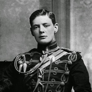 4x6 1895 Young Winston Churchill PHOTO British Prime Minister UK World War Leader