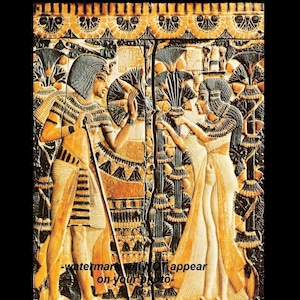 5x7 Photo of King Tut And Wife PHOTO Ancient Egypt Pharaoh Tutankhamun w/Royal Wife