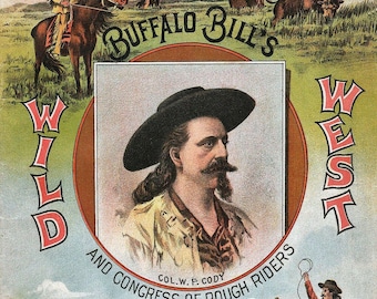 5x7 バッファロー ビル コディ ポスター 写真 ワイルド ウェスト