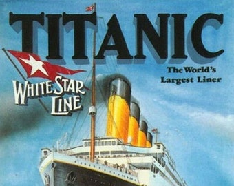 5x7 Titanic Ad PHOTO White Star Line Advertisement Disaster Sinking 1912 Poster Reprinted Pic