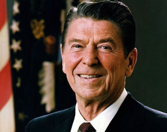 Presidente Ronald Reagan FOTO oficial Retrato Imagen Presidente de los Estados Unidos
