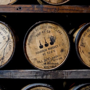 11x14 Bourbon Barrels Aging Poster PHOTO Woodford Reserve Distillery Whiskey Barrel Rickhouse Art Print, My Work