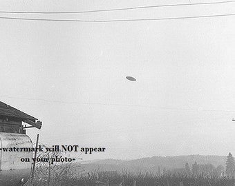 Platillo volador OVNI de 1950 FOTO Avistamiento en Oregón, Libro Azul del Proyecto de Extraterrestres Espaciales