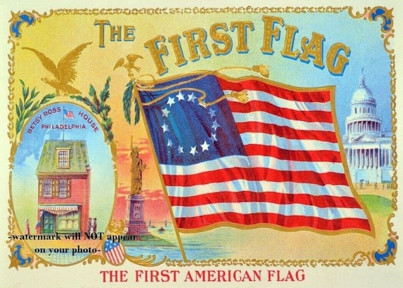 First American Flag Background