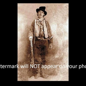 1879 Billy the Kid PHOTO, William Bonney REGULATORS Gang Lincoln County War 4x6 Pic