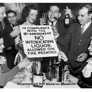 5x7 1933 Prohibition Ends PHOTO Liquor Celebration Bar Party Speakeasy Beer Drinking