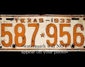 1933 ボニーとクライドの車のナンバープレートの写真 ギャングの有名な 1933 ボニーとクライドの車のナンバープレートの写真 ギャングの有名な