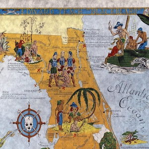 16x16 Florida Treasure Map POSTER - Il 300x300.4280184606 Sa2p 