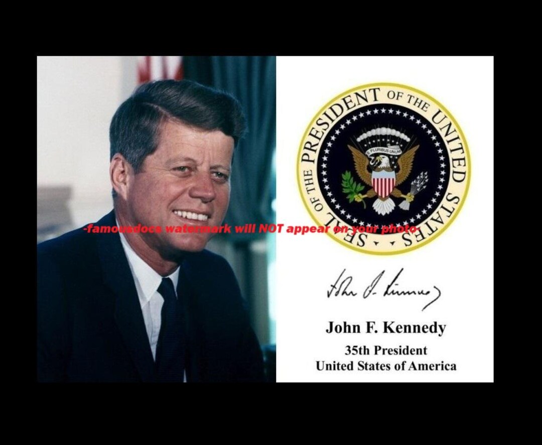 5x7 President John F Kennedy Official PHOTO Portrait Art Print