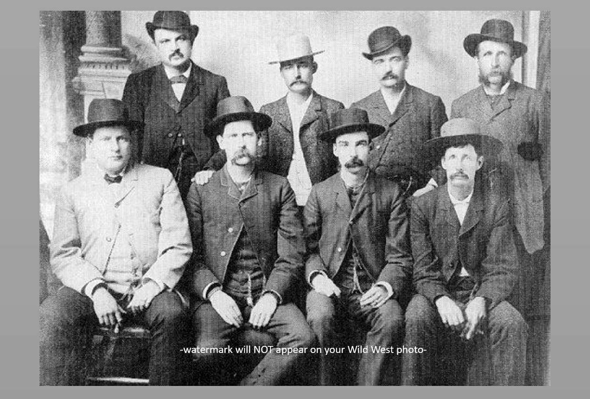 Wyatt Earp Dodge City Peace Commission PHOTO 1883 US Marshal - Etsy