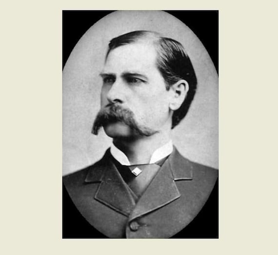 Wyatt Earp Portrait PHOTO Gunfighter Wild West Sheriff Etsy