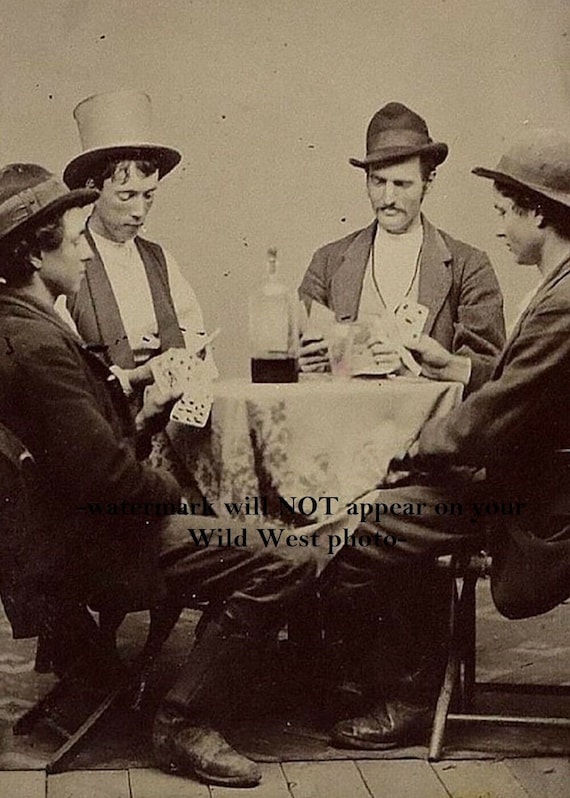 5x7 Amazing 1877 Billy the Kid PHOTO Rare Discovery Playing Cards 