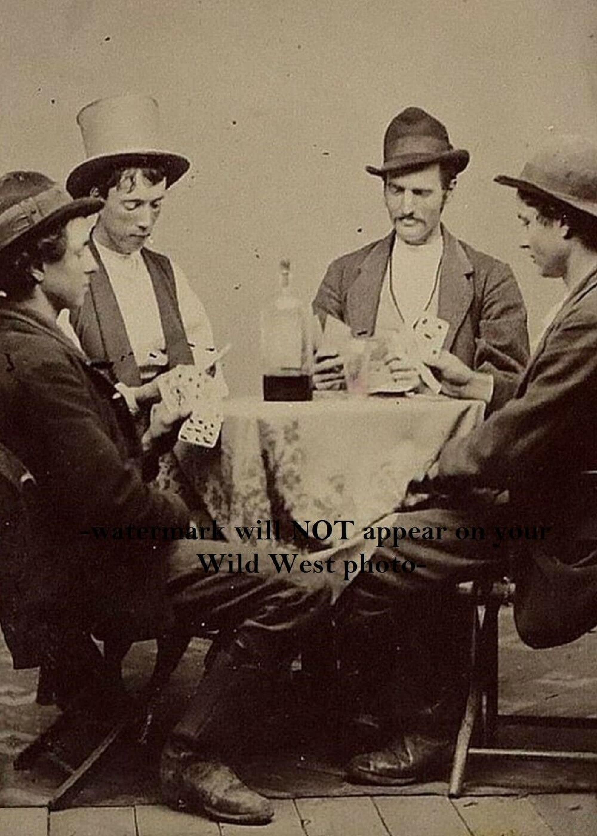 5x7 Amazing 1877 Billy the Kid PHOTO Rare Discovery Playing Cards