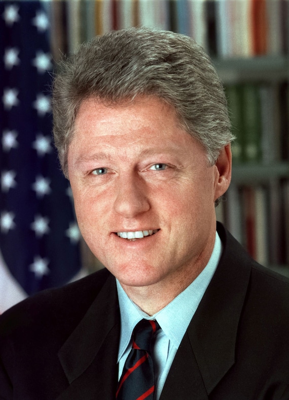 President Bill Clinton Official PHOTO Portrait Art Print | Etsy