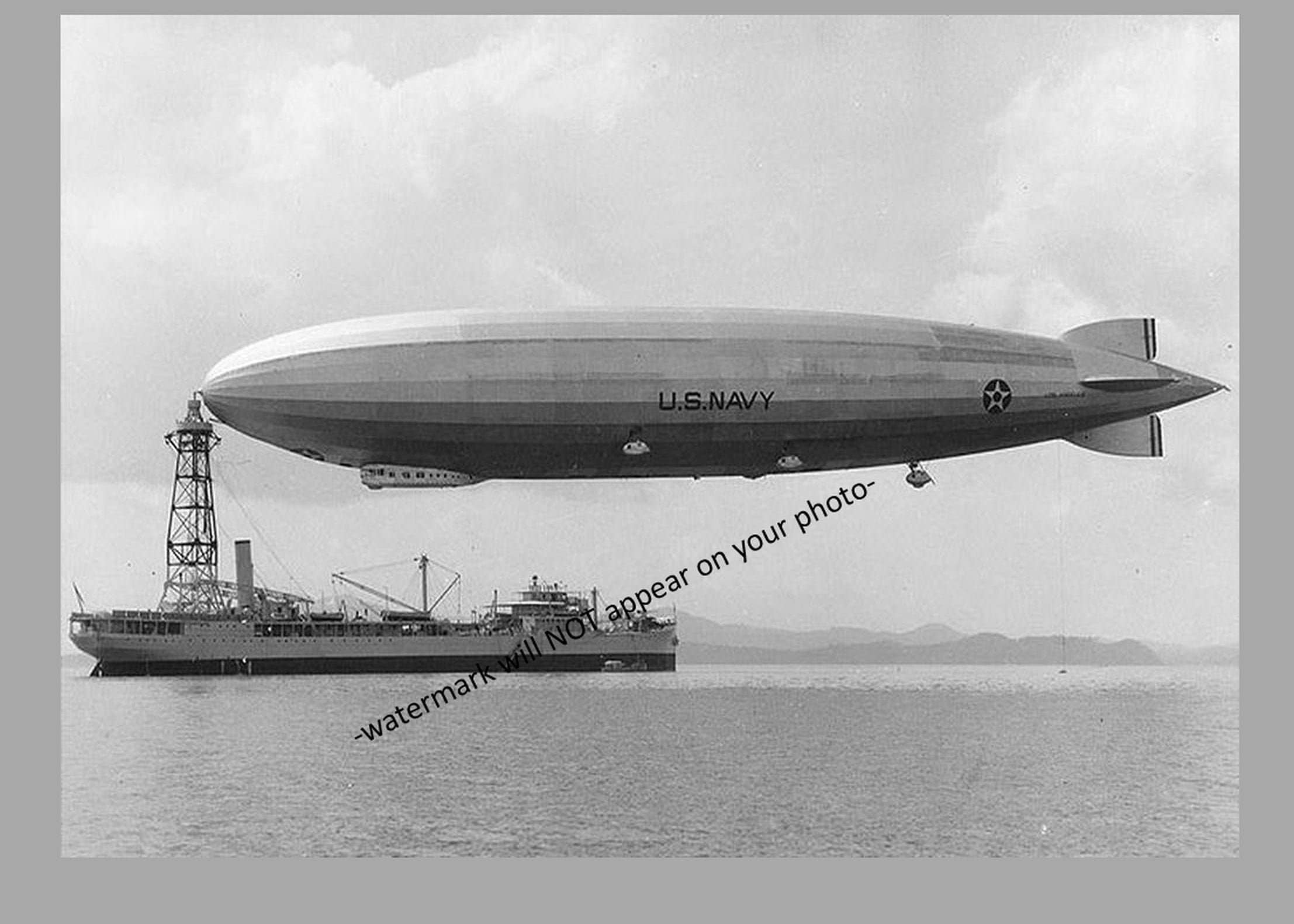 5x7 1931 Blimp USS Los Angeles PHOTO Zr-3 Navy Airship Zeppelin