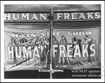 11x14 Circus Freak PHOTO Poster Scary Creepy Weird Odd Carnival
