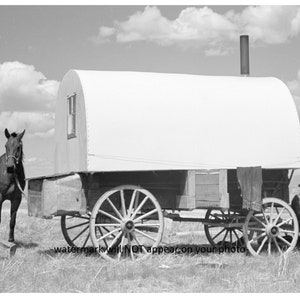 5x7 Wild West Montana Cowboy Chuck Wagon PHOTO Old West Cookie BBQ ...