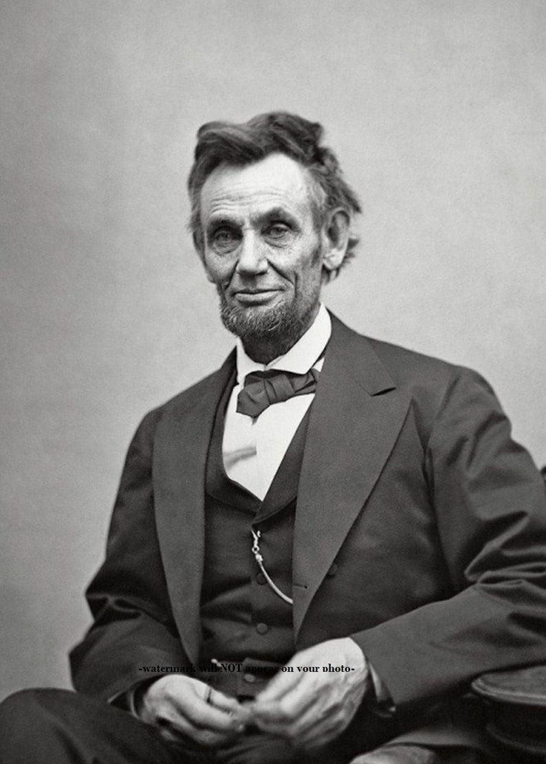 5x7 Last PHOTO Taken of Abraham Lincoln 1865 Portrait Pic Etsy