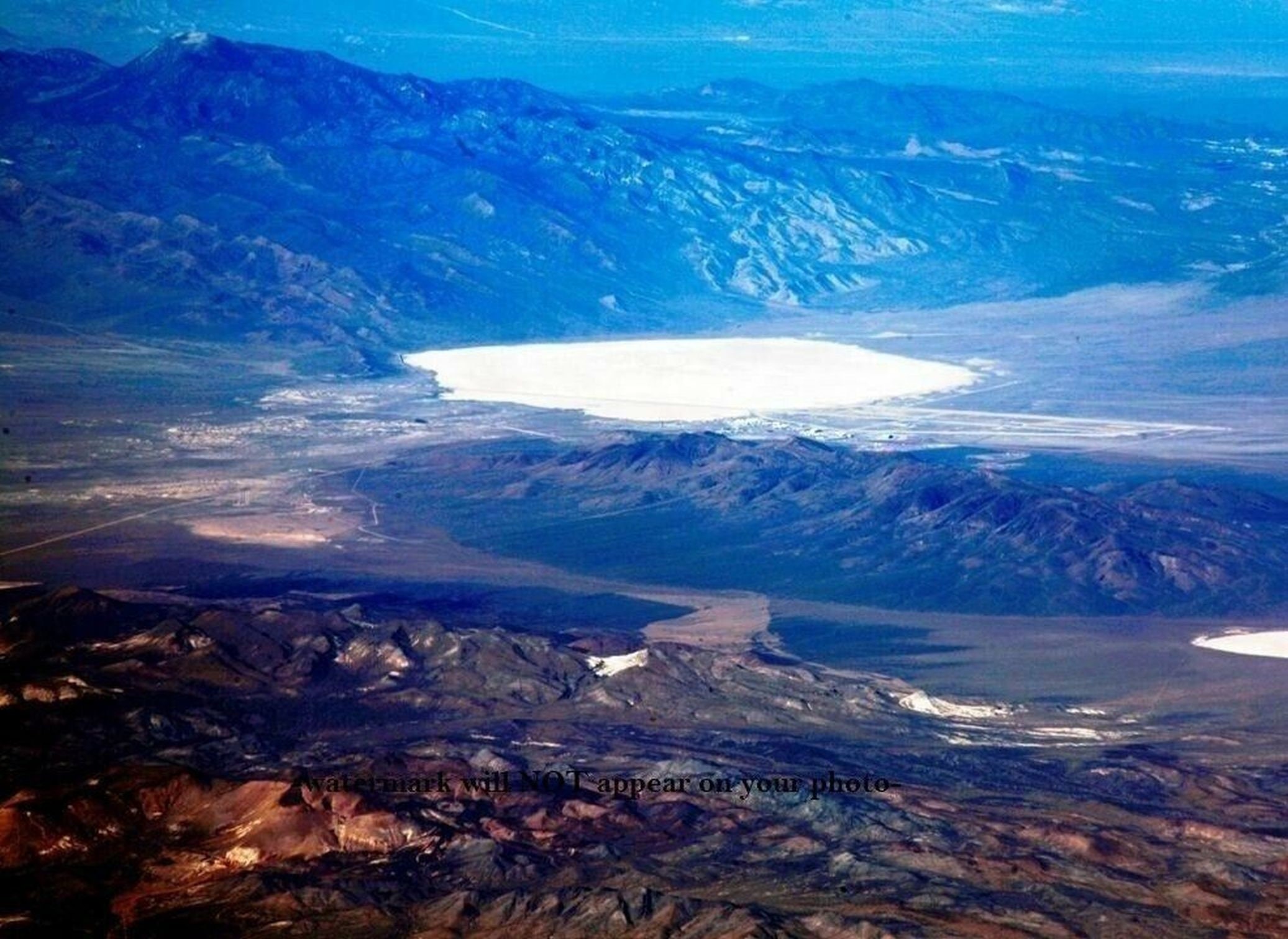 Area 51 Groom Lake PHOTO Aerial View, UFO Sightings, Military Testing,Secret Aircraft Facility Aliens