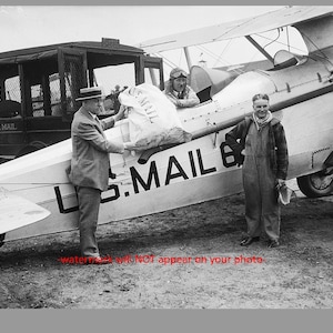 5x7 1927 US Luftpost Flugzeug FOTO Post Lieferung Vintage Post Flugzeug Luftpost