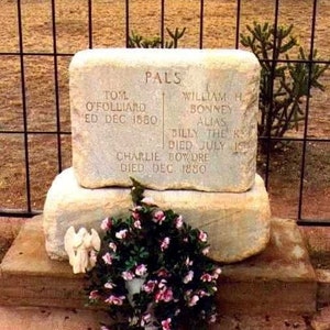5x7 Billy the Kid Grave Site PHOTO William Bonney REGULATORS Gang Members Tombstone Lincoln County War Gunfighter Wild West Cowboy