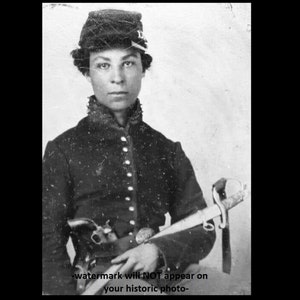 5x7 Only Female Black Buffalo Soldier PHOTO Cathay Williams US Army Indian Wars Black Civil Rights