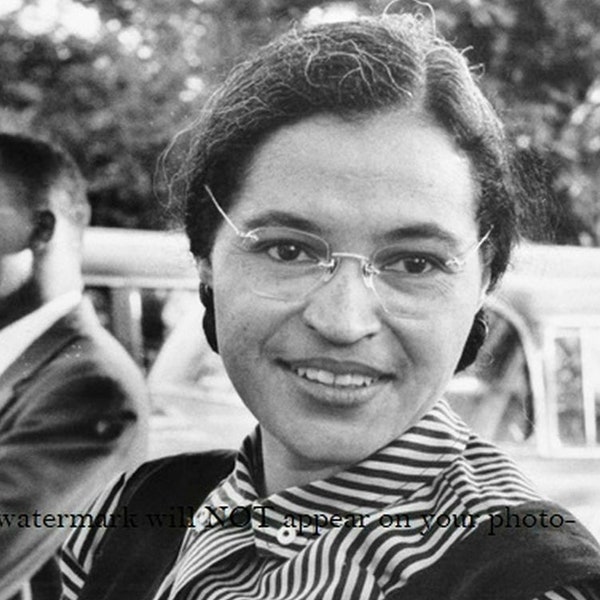 4x6 Historic Rosa Parks PHOTO Black Civil Rights Hero Bus Boycott Martin Luther King Segregation Activist