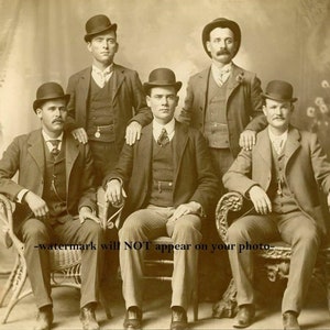 8x10 Butch Cassidy&#39;s WILD BUNCH 1901 PHOTO Poster Fort Worth Texas Sundance Kid