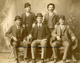 8x10 Butch Cassidy's WILD BUNCH 1901 PHOTO Poster Fort Worth Texas Sundance Kid