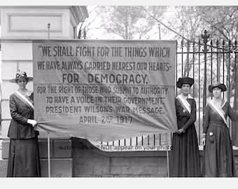 5x7 Womens Suffrage March on White House PHOTO Protest Woman Right to Vote 5x7-