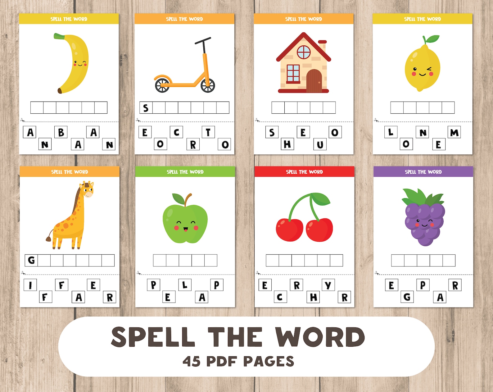 spell-the-word-preschool-worksheets-toddler-busy-book-quiet-etsy