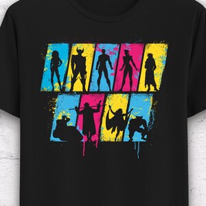 X-Men 92 T-Shirt: Retro X-Men Characters Tee