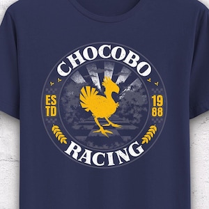 Chocobo Racing T-Shirt - Final Fantasy VII Gaming Shirt