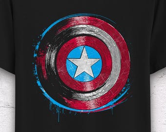 Captain America Shield T-Shirt: Unisex Cotton Tee