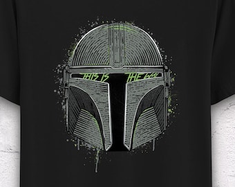 Mandalorian Movie T-Shirt - Star Wars "This Is The Way" Helmet Tee