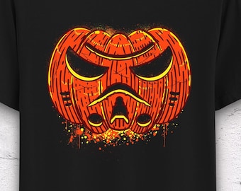 Stormtrooper Pumpkin Halloween Shirt: Vintage Star Wars Tee