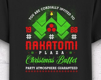 Nakatomi Plaza Christmas Buffet T-Shirt Funny christmas shirt