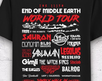 End Of Middle Earth Parody Music Festival Lotr Shirt