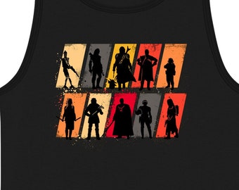 Retro Souls Tank Top - The Mandalorian Shirt- Star Wars Tank - This is the way - Mandalorian Tank - Mandalorian cast, tank tops
