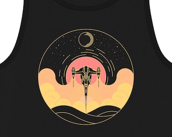Mandalorian Tank Top – Far Away Stars, Star Wars Unisex Design