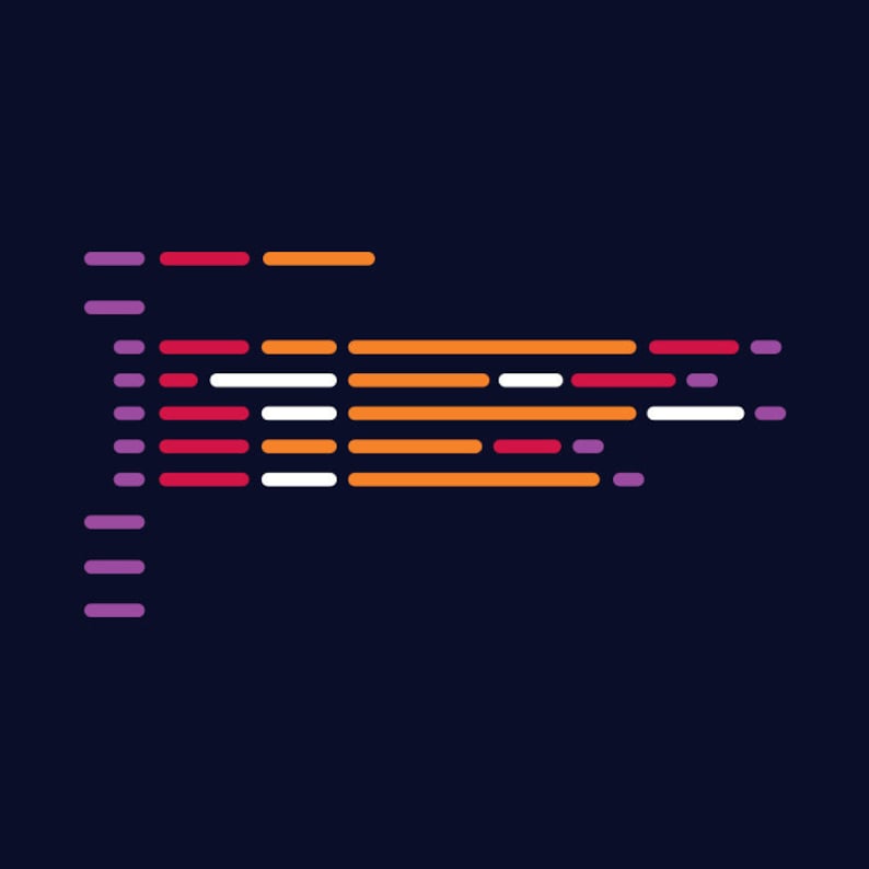 Puede incluir: Dise&ntilde;o abstracto con una serie de l&iacute;neas horizontales en morado, rojo, naranja y blanco. Las l&iacute;neas est&aacute;n dispuestas en diagonal, creando una sensaci&oacute;n de movimiento y velocidad.