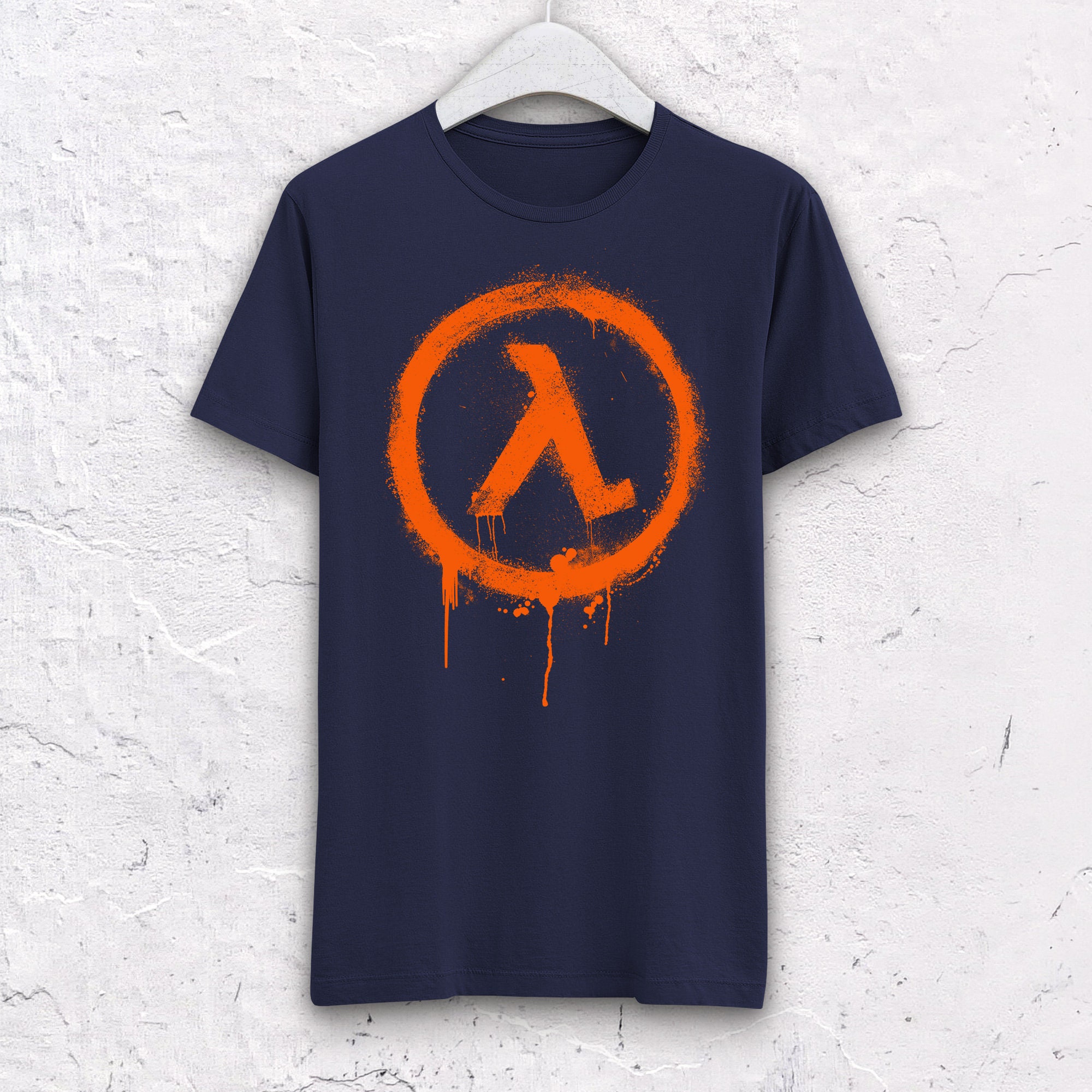 Half-life T-shirt: Retro Gaming, Gordon Freeman, Spray Paint