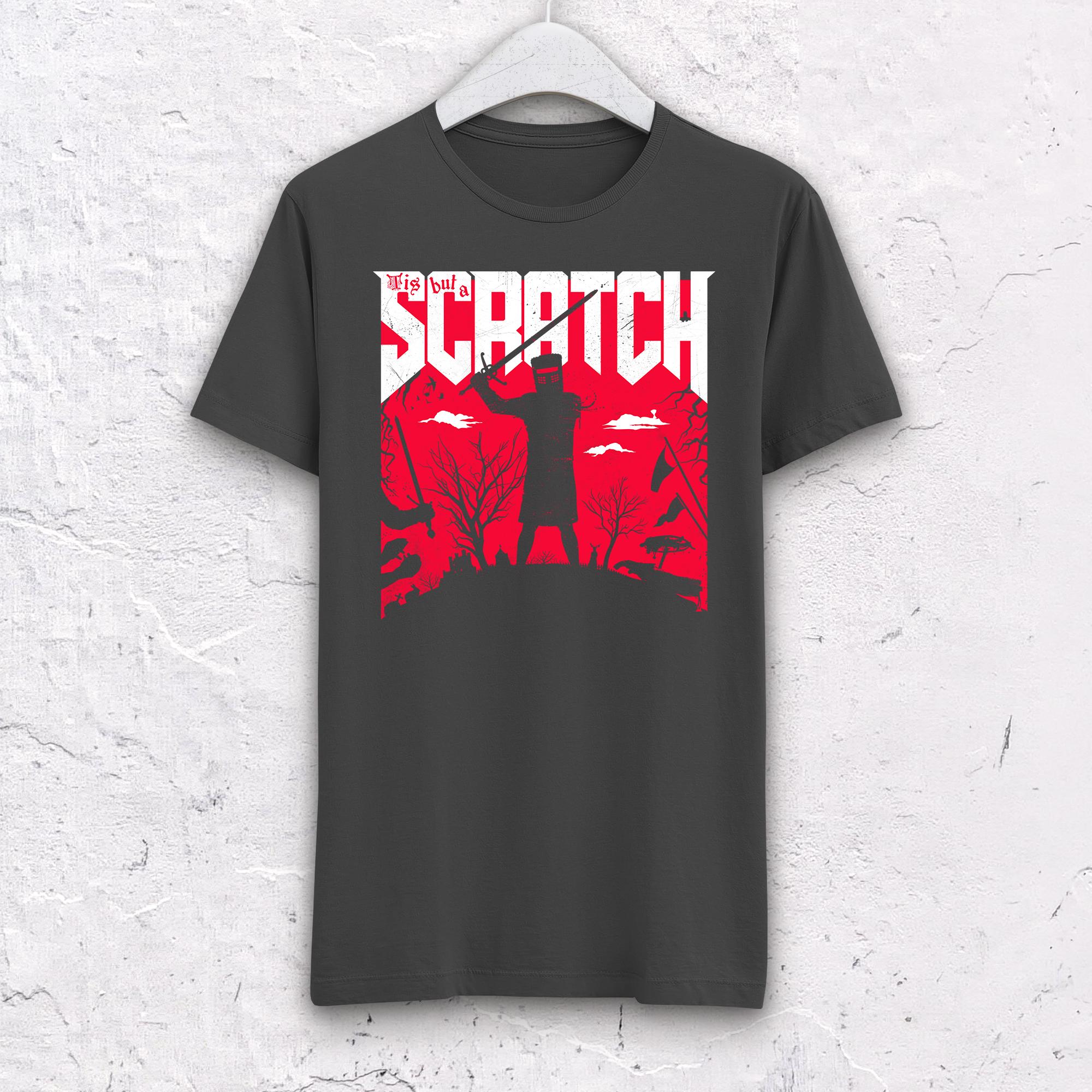 Maglietta Black Knight Monty Python - Il Santo Graal - Stile Retro Anni 80